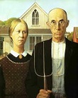 'American Gothic' by Grant Wood (1891-1942), 1930
